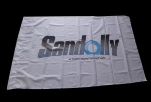 Banner Barkirina Flag of 1.6m (5 feet) printer ekco solvent printed by WER-ES160