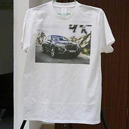 Sample print printing of T-shirt by A3 t-shirt printer WER-E2000T 2